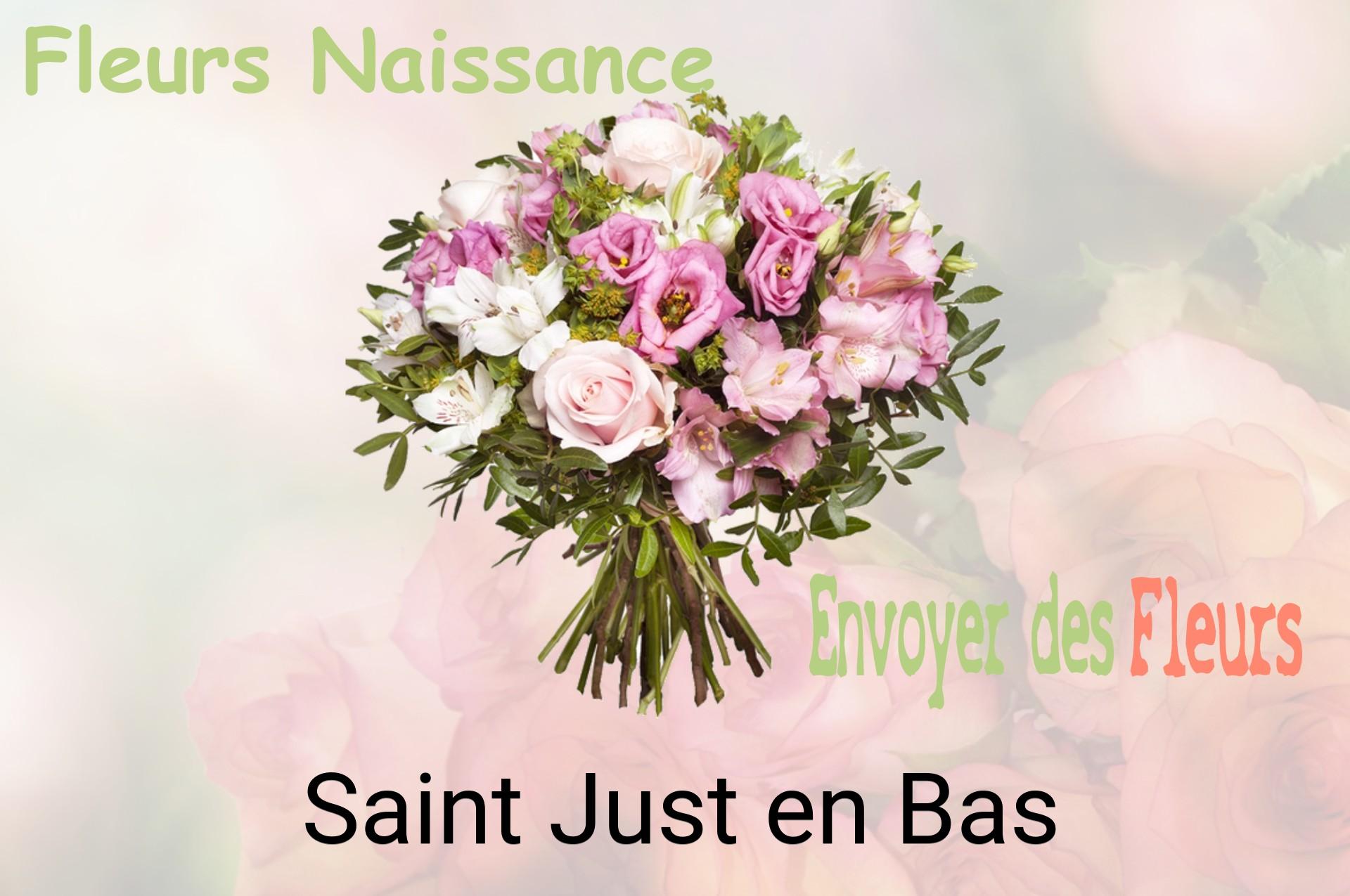 Bouquet de fleurs de naissance livré à Saint-Just-en-Bas